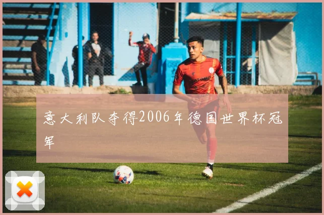 意大利队夺得2006年德国世界杯冠军